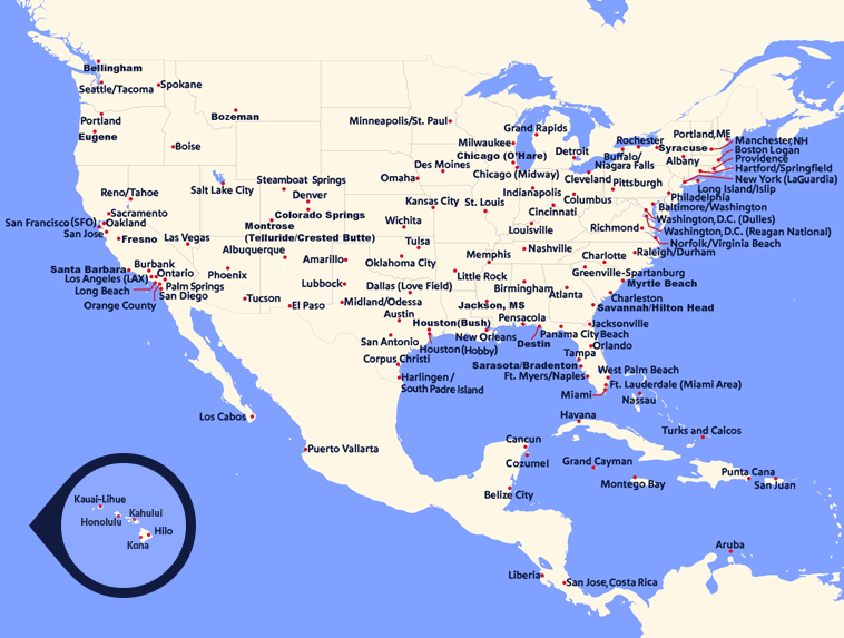 southwest airlines airport map
