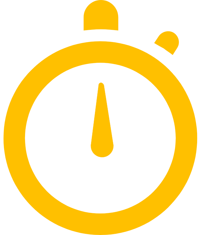 a yellow clock icon